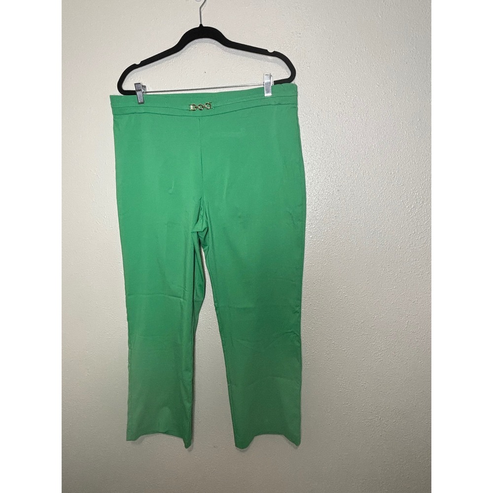 Counterparts Green Jazz Super Stretch Mid Rise Boot Cut Pants Size XL NWT